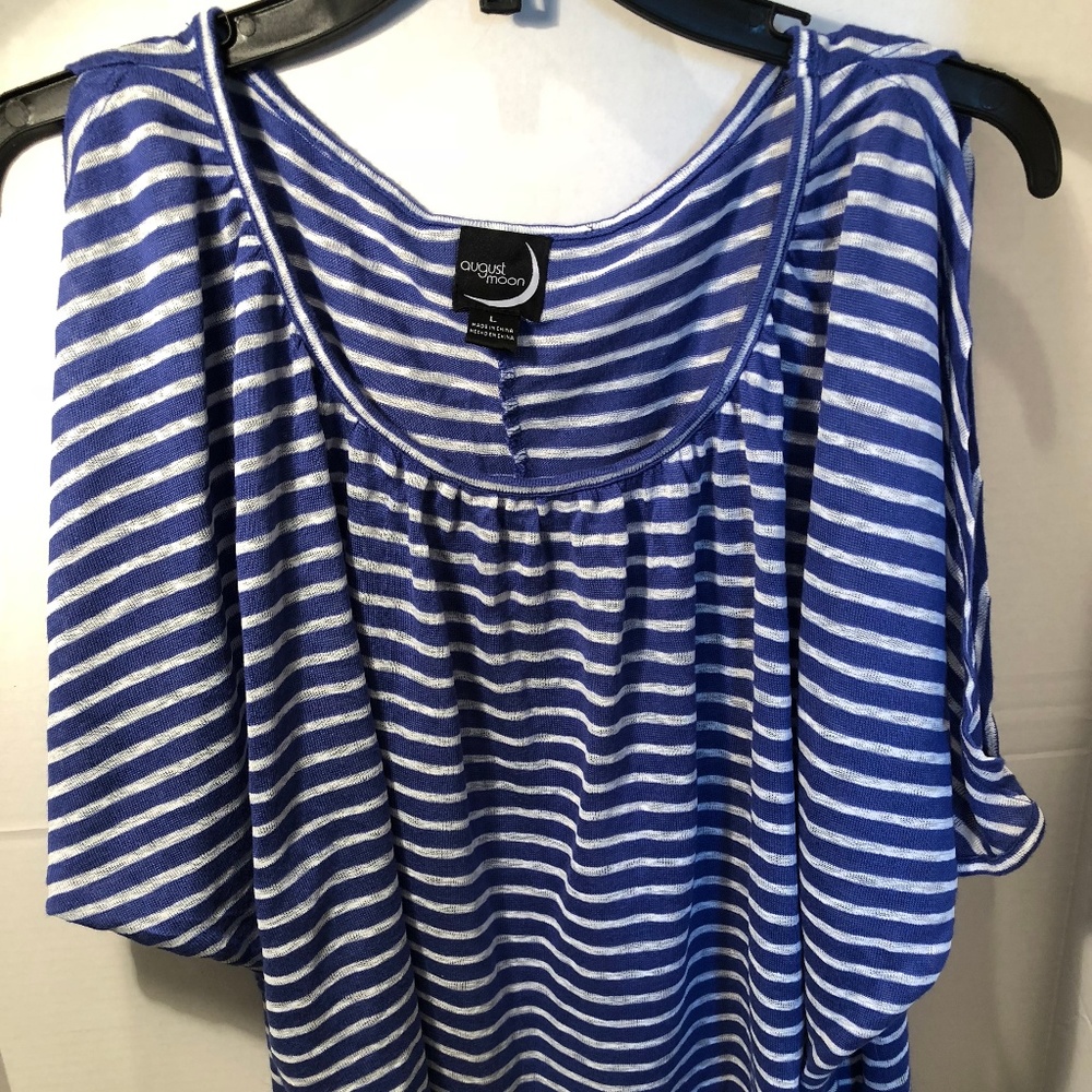 August Moon Cold Shoulder Blouse